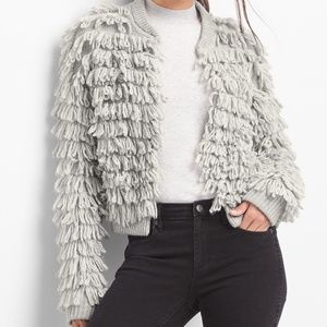 Gap Loop-Fringe Cardigan